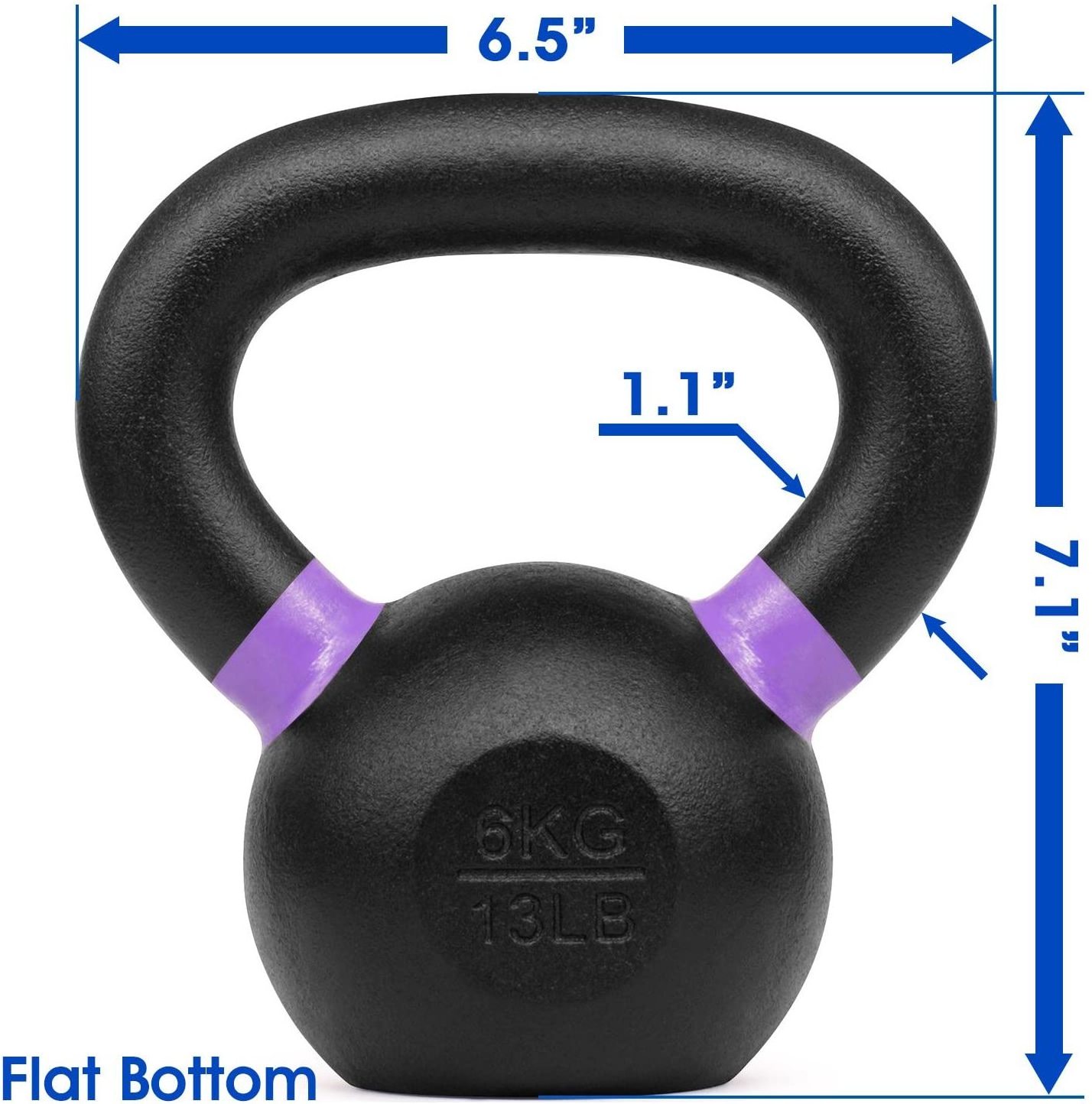 Factory High Quality Weight Professional Cast Iron Coated Kettlebell