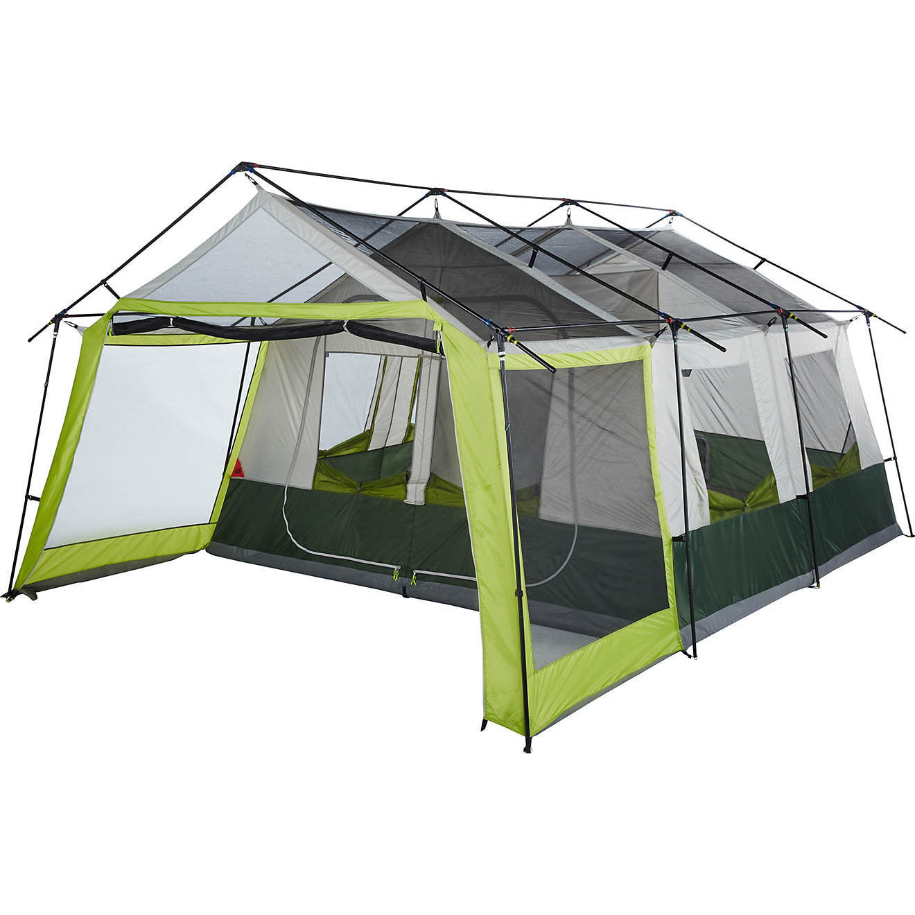 OEM Event Outdoor Camping Big 3 Room Clear Mosquito Tent 10-12 Person Family Carpas Camping Equipment Tent