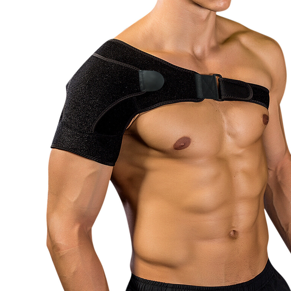 Adjustable Sports Shoulder Protector with Single Strap Fitness Safety Guard for Shoulder Strain