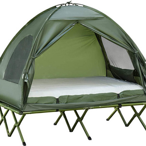 New Design Large Cot Tent Compact Pop Up Portable Folding Outdoor Elevated All in One Camping Hiking Cot Tent