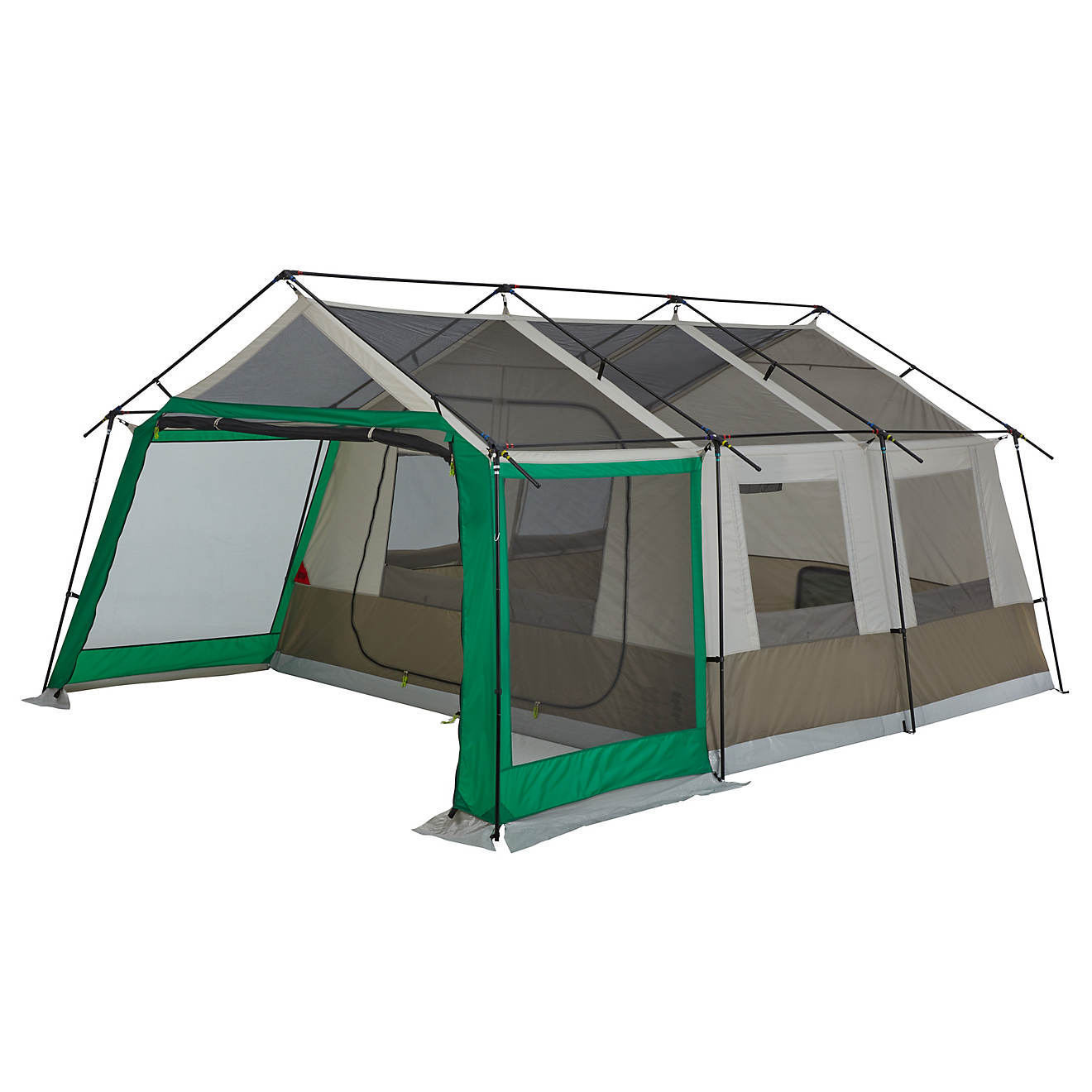 OEM Event Outdoor Camping Big 3 Room Clear Mosquito Tent 10-12 Person Family Carpas Camping Equipment Tent