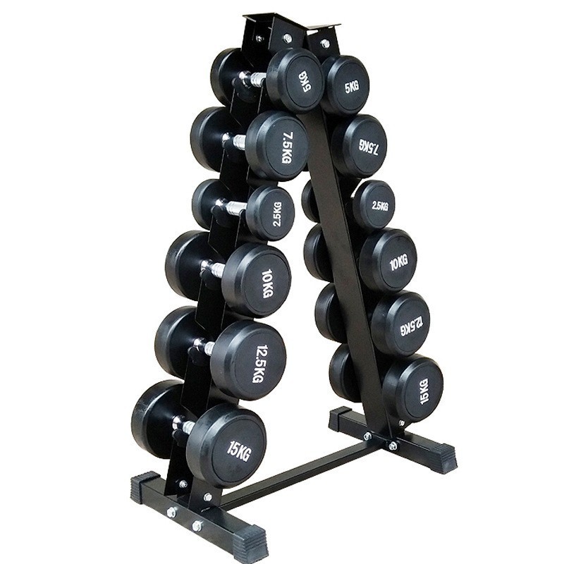 High quality 3 Tier Dumbbell Rack Stand for Home Gym Weight Barbell Rack