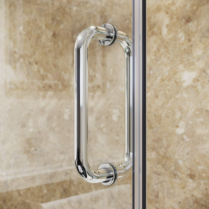 Model Stainless Steel Double Sided Shower Room Pull Handles With Office Lock Building Bathroom Glass Door Handle