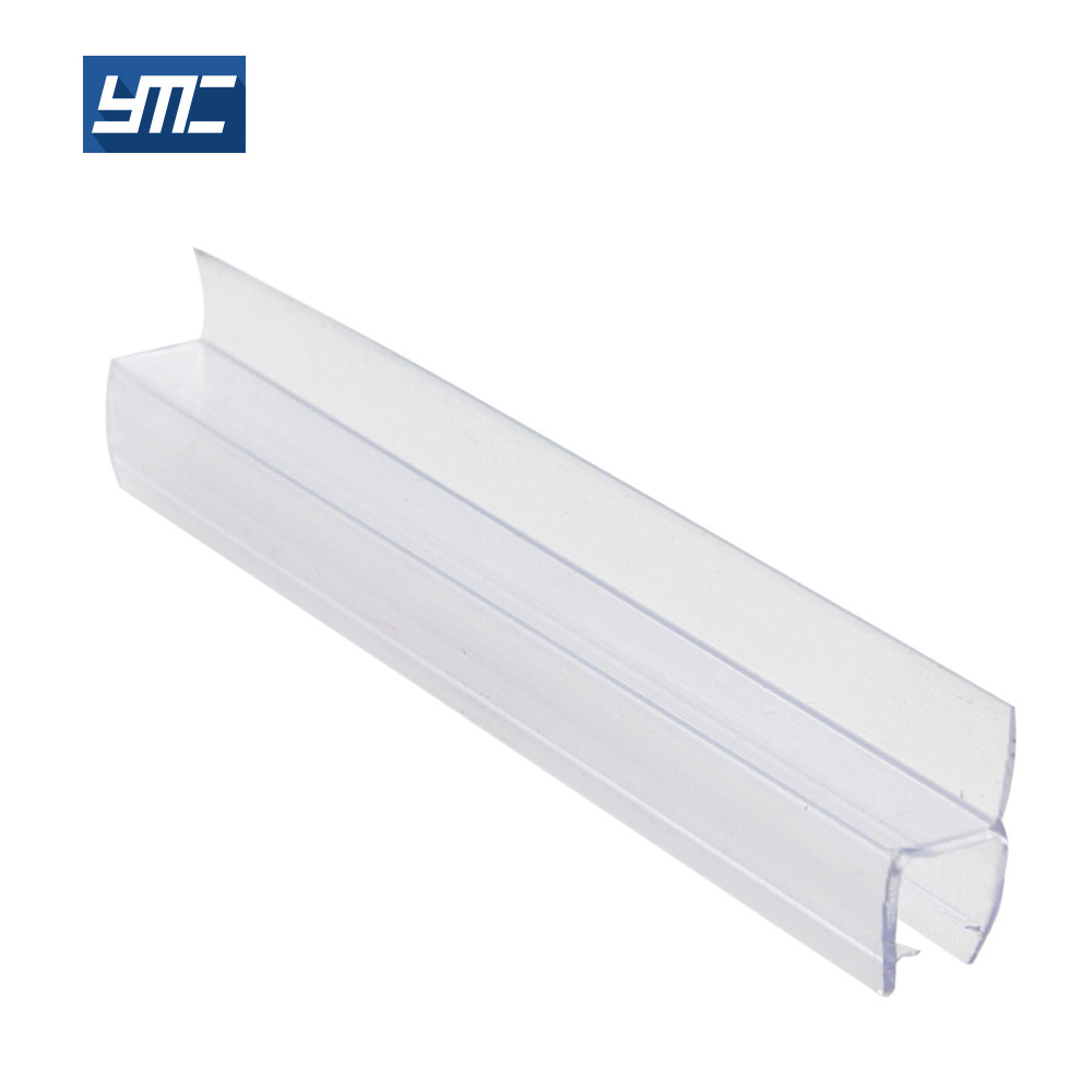 Bathroom Shower Glass Door Bottom Seal Strip PVC Sliding Plastic Waterproof Door Seal