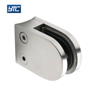 Stainless Steel Glass To Wall 0 Degree Glass Clamp