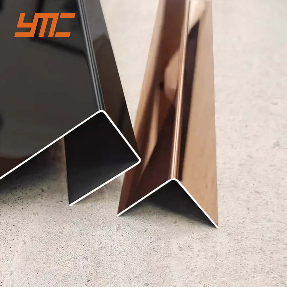 5m Metal Self-adhesive Strip For Furniture Wardrobe Wall Self Adhesive Decorative Stainless Steel Flat Tile Trim