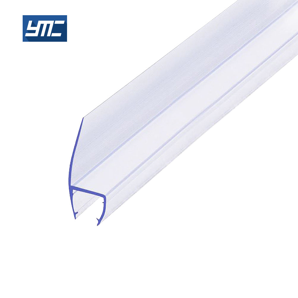 Bathroom Shower Glass Door Bottom Seal Strip PVC Sliding Plastic Waterproof Door Seal