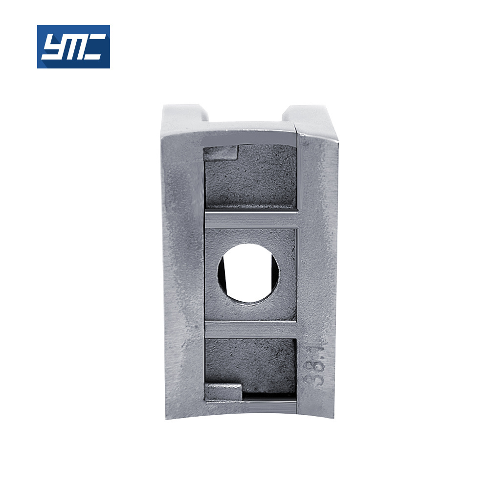 Wall Mounted Fixed Glass Holder Connector 0 Degree Square Zinc Alloy Brass Stainless Steel Shower Door Glass Clamp Corner Clamp