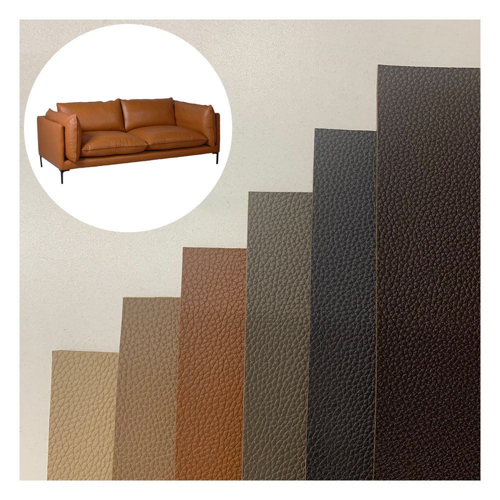 Stain Repellent Brown Sofa Uv Changing Faux Leather, Designer Artificial Rexine Sofa Leather Material Fabric