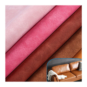 Micro Fiber Suede Synthetic Nubuck PVC Leather Upper For Sofa, High Quality Anti-scratch Eco Friendly Faux Leather Fabrics