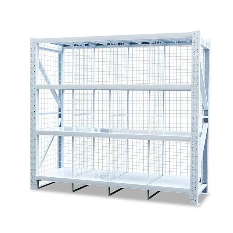 Industrial stacking heavy duty long span shelving estanteria storage metal shelf rack for warehouse