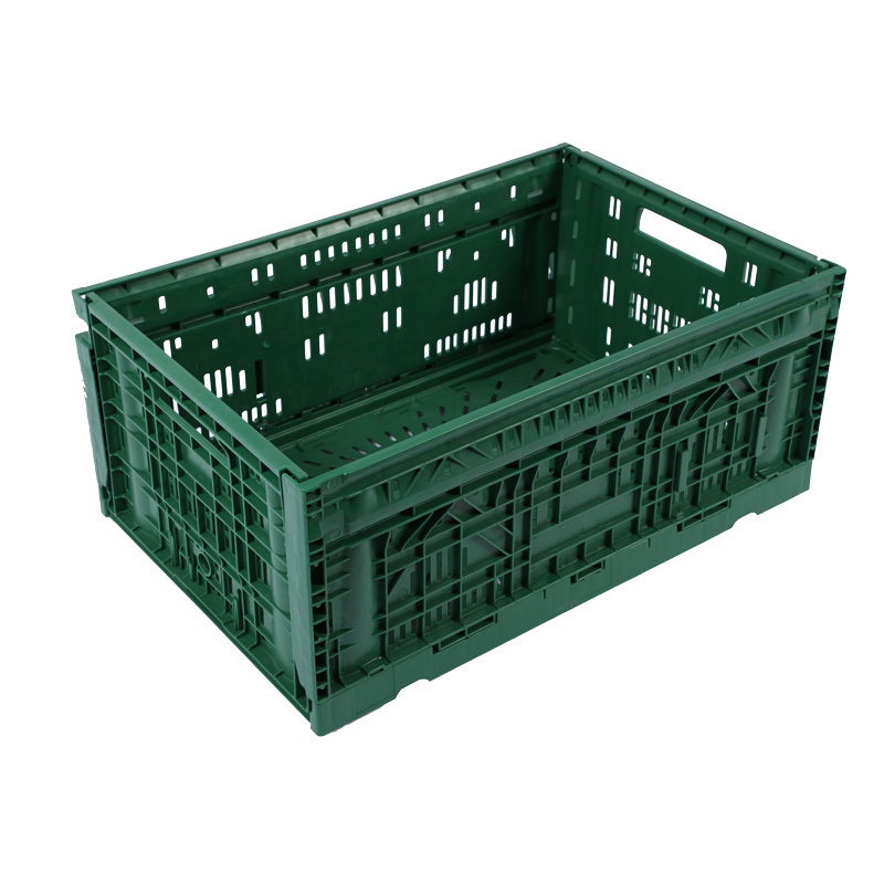 600x400x120 crate for vegetable and fruit plastic Foldable Crate Manufacturer sales heavy duty Crate