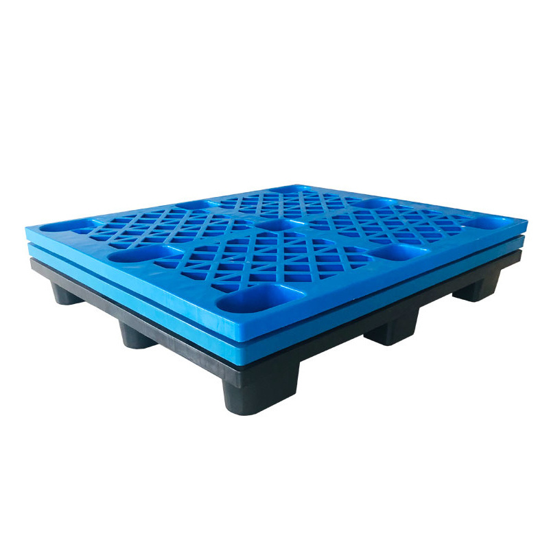 Pharmaceutical Industry heavy duty flat racking Cleanroom Smooth solid anti-strip 1200*1000*145 plastic pallet for food industry