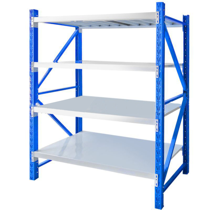 Industrial stacking heavy duty long span shelving estanteria storage metal shelf rack for warehouse