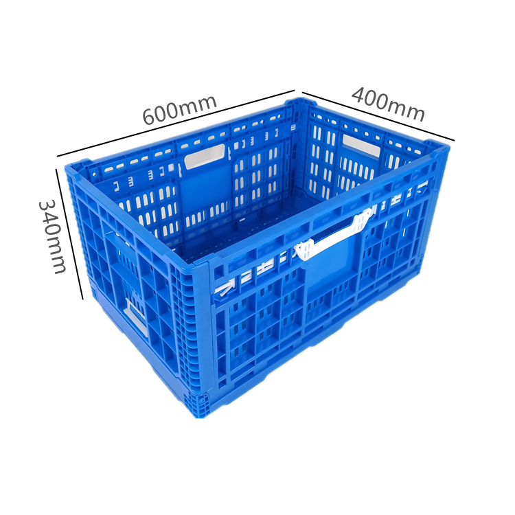 600x400x120 crate for vegetable and fruit plastic Foldable Crate Manufacturer sales heavy duty Crate