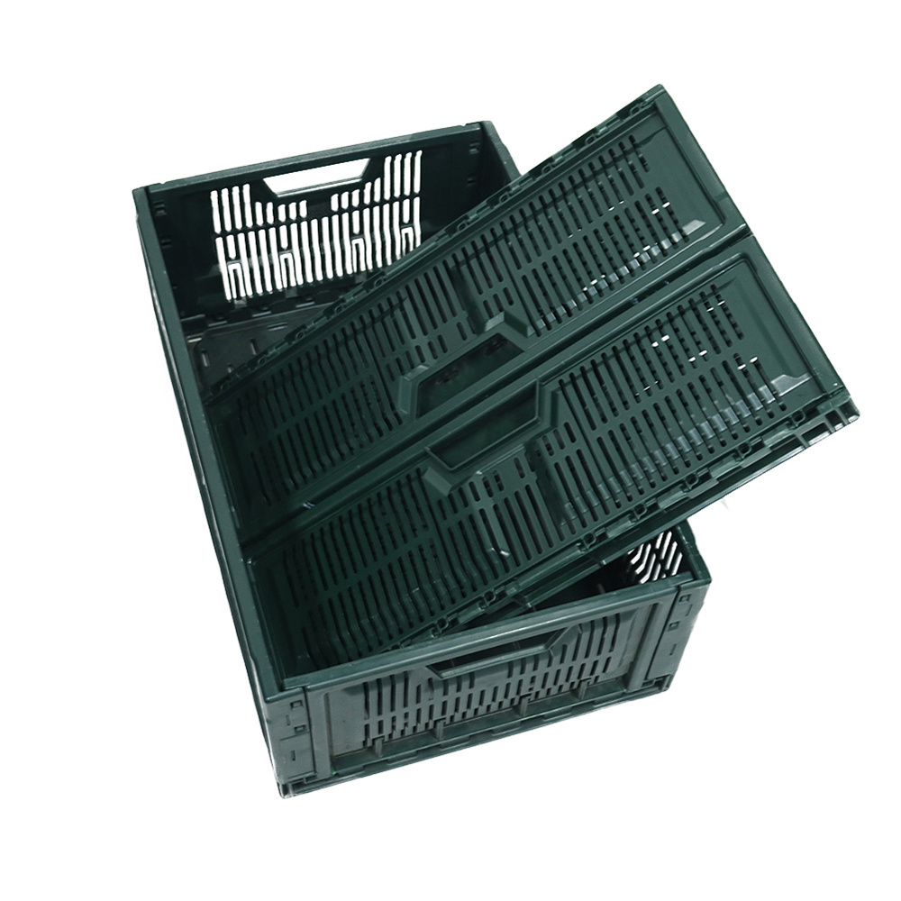 Plastic crates Stackable folding crates Mobile crates stack fruits and vegetables