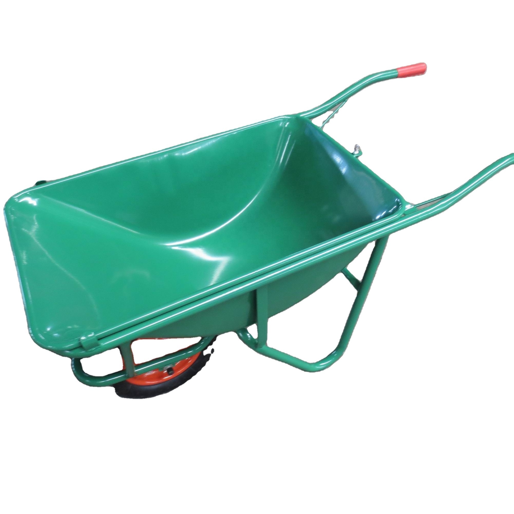 wb2204 High quality 60L metal wheelbarrow with 13 inch pneumatic  flat foam wheel