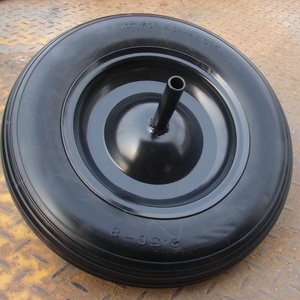 high quality 14inch 3.50-8 wheelbarrows Polyurethane Foam tires barrow  wheels