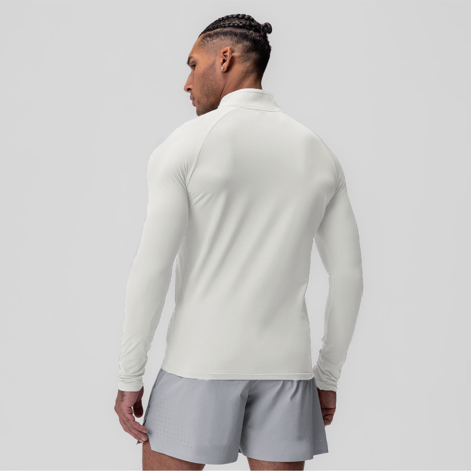 Mens Moisture Wicking Quick Dry Active 1/4 Zip Pullover Running Gym Workout Long Sleeve Tee Tops Quarter Zip Shirts