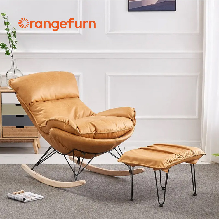 Orangefurn Indoor and Outdoor Grand Patio Lazy Lounge Chair modern rocking chair for living room