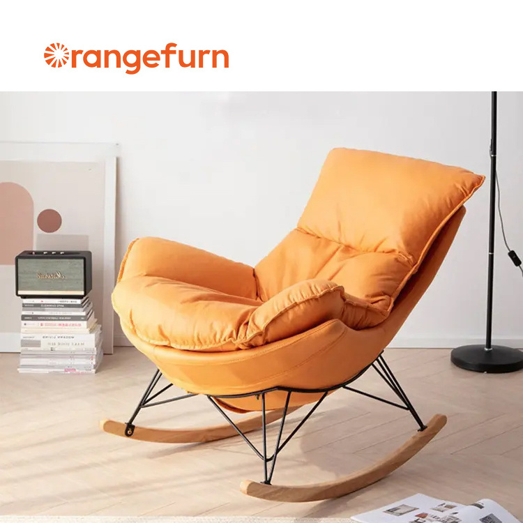 Orangefurn Indoor and Outdoor Grand Patio Lazy Lounge Chair modern rocking chair for living room