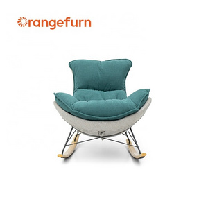 Modern Rocking Chair High Quality Fabrics Sofa Rocking Chair Snail Leisure Lazy Rocking Chair For Adults