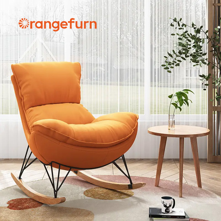 Orangefurn Indoor and Outdoor Grand Patio Lazy Lounge Chair modern rocking chair for living room