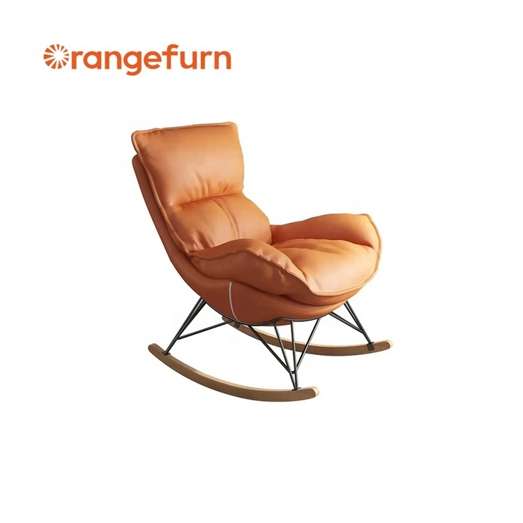 Modern Rocking Chair High Quality Fabrics Sofa Rocking Chair Snail Leisure Lazy Rocking Chair For Adults