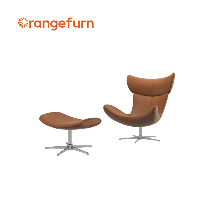 Orangefurn living room lounge ergonomic chair with foot rest modern accent chairs furniture