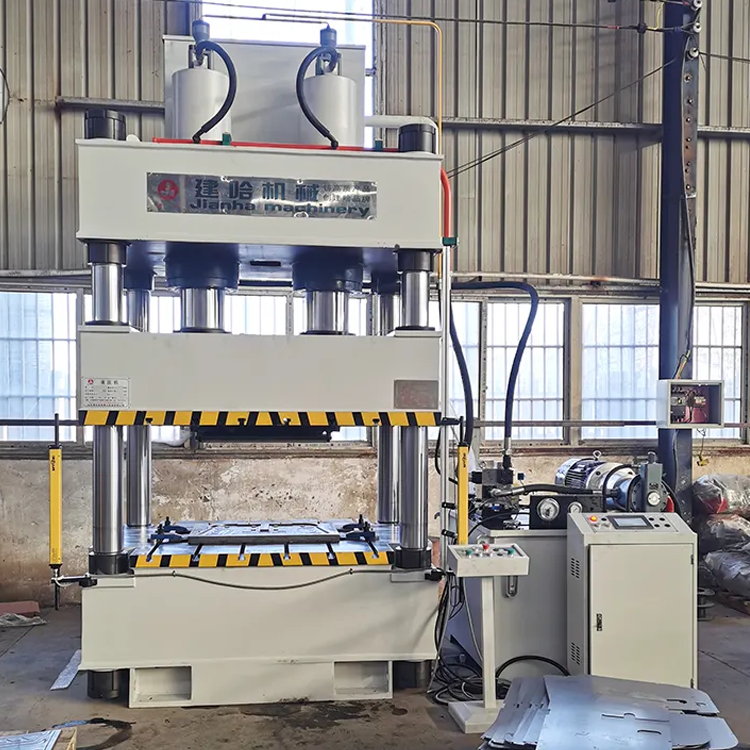 4 column Roof tile building brick stamping forming hydraulic press machine