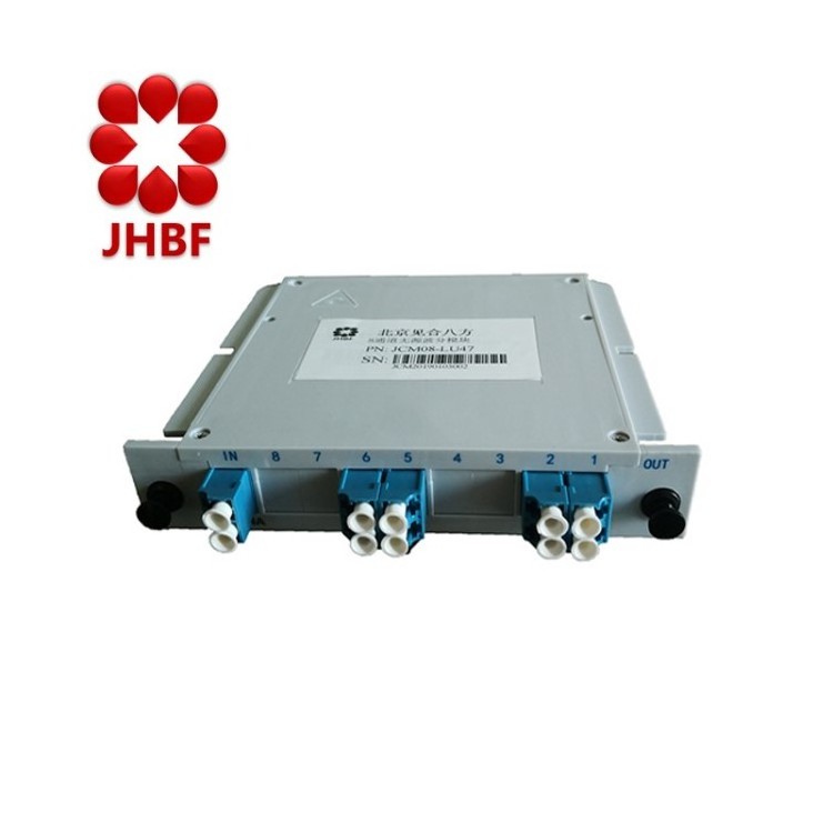 Chinese Supplier 8 Channel 1471 to 1611nm CWDM LGX Box Mux Demux fiber optic multiplexer