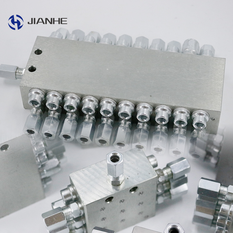 JIANHE high quality Grease Distributor Block Grease Divider Manifold For Progressive Lubrication System