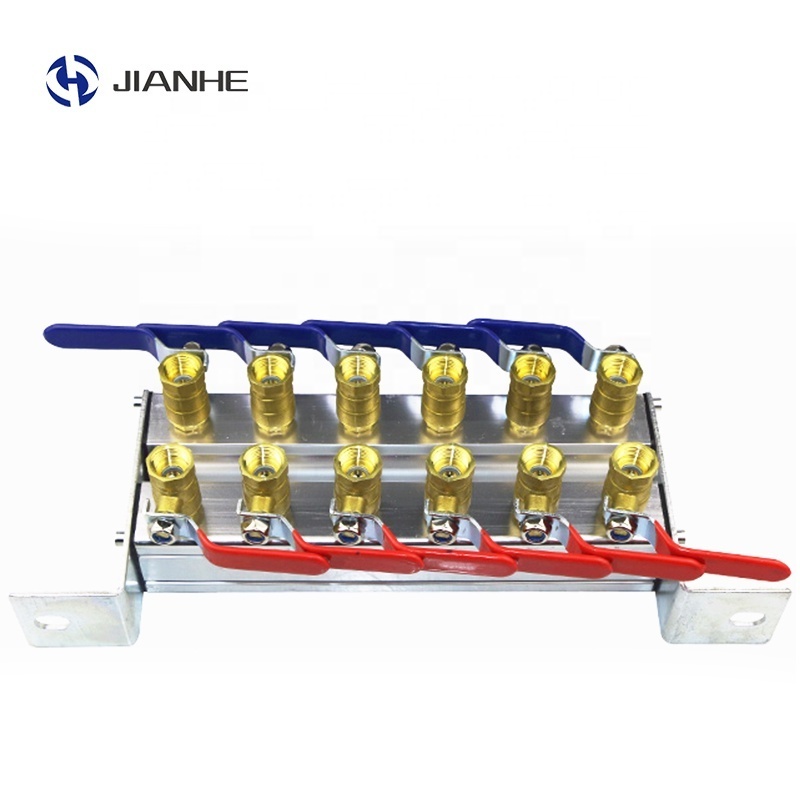 Aluminum alloy 2-Way Water drain diverter valve Water circulation manifold one-way Water distribution