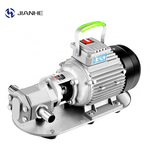 Portable WCB Stainless steels Electric 110V 220V Food grade lube oil transfer oil gear pump for lubrication oil