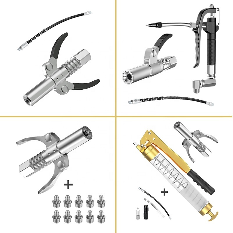 Grease Gun joint Coupler Handle Quick Release grease pump head nozzle adapter locking Tips Grease Gun Coupling connect Fitting