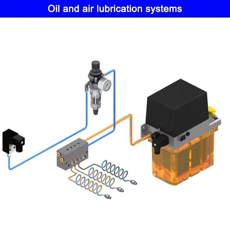 Oil and air lubrication system mist coolant lubricants spray system Micro Quantitative Lubrication Cooling Spray Pumps for cnc