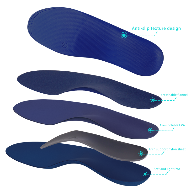 JIANHUI Foot Care Products Orthotic Running Insole Orthopedic Shoe Inserts Orthotic Insoles