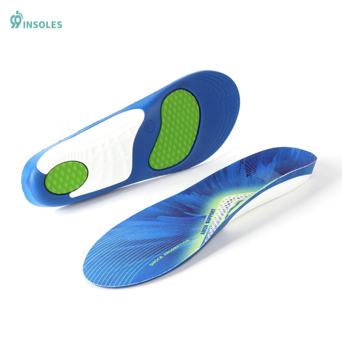 99insoles Adjustable Custom Pu Elastic Einlegesohle Hiking Muscle Training Insole Sports Insoles For Shoes Walking Shoes Insoles