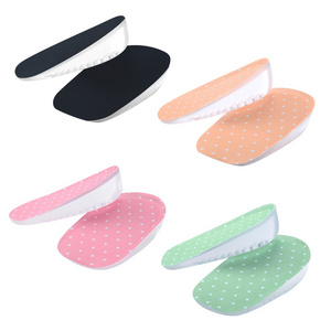 Silicone Gel Stealth Half Heel Height Increase Insoles Damping Buffer Heel Pads for Men and Women