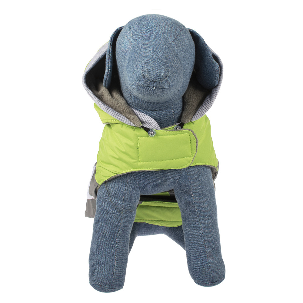 High Quality Luxury Fashion Simply xxs Small xxxs Big Large Reflective Green Pet Dog Winter Coats Jackets Clothes Bulk For Dogs