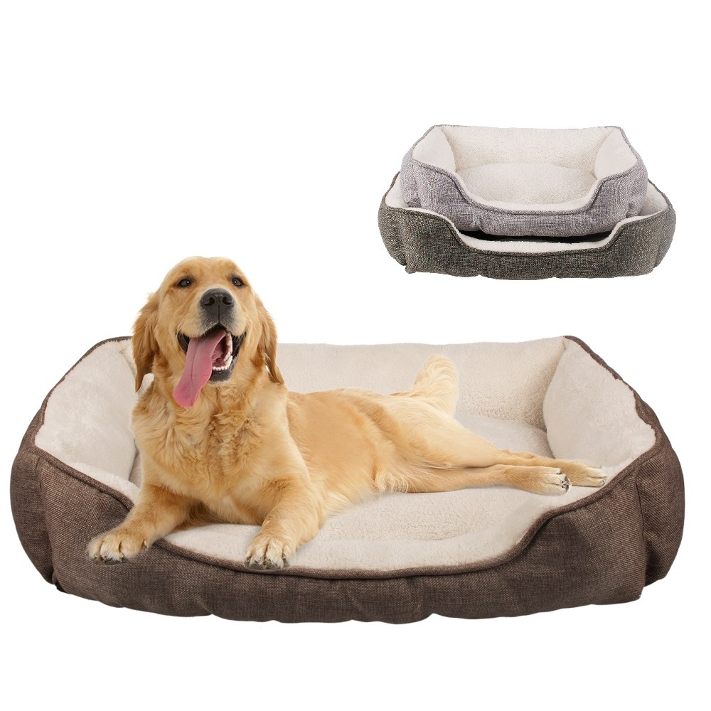 Wholesale Oem High Quality Custom Small Doggie Design Bedding Washable Luxury Pet Dog Bed