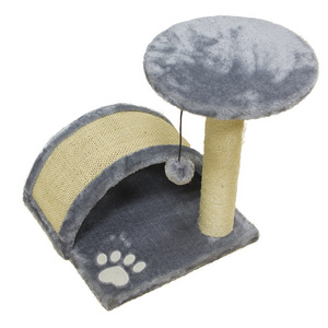 Small Size Dark Grey High Quality Cat Furniture Scratch Scratching Scratcher Tree Toy