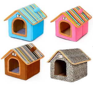 Unique Factory Portable Small Cheap Folding Felt Wholesale Soft Big Home Luxury Indoor Large Cat Pet Dog House