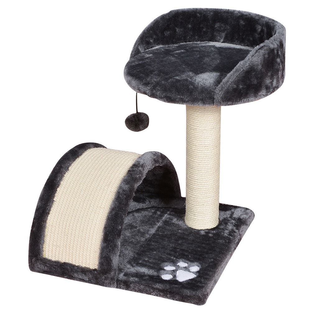 Small Size Dark Grey High Quality Cat Furniture Scratch Scratching Scratcher Tree Toy