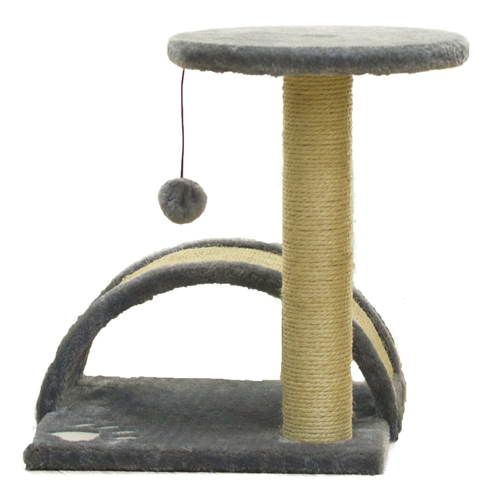 Small Size Dark Grey High Quality Cat Furniture Scratch Scratching Scratcher Tree Toy