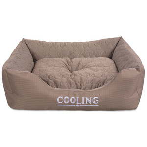 Wholesale Custom Luxury Oxford Fabric Waterproof Pet Dog Bed Cooling Dog Bed