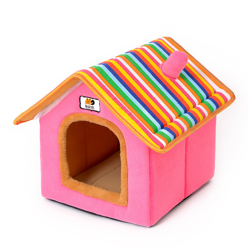 Unique Factory Portable Small Cheap Folding Felt Wholesale Soft Big Home Luxury Indoor Large Cat Pet Dog House