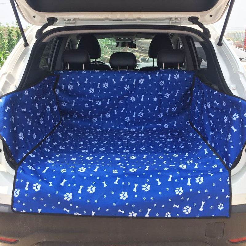 Wholesale Customized Print Bone Pattern Waterproof Dog Car Seat Cover SUV Pet Seat Mat