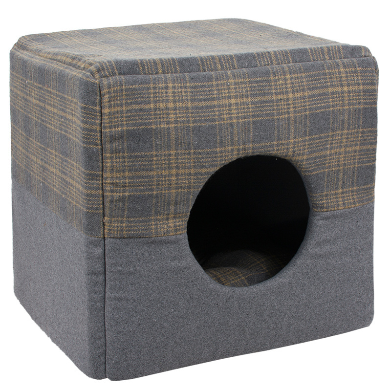 Wholesale OEM Washable Foldable Luxury Indoor Pet House For Dogs and Cats