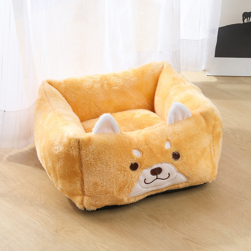 Manufacturer Wholesale Cute Warm Pet Bed for Dogs and Cats Waterproof Non-slip Bottom Dog Bed